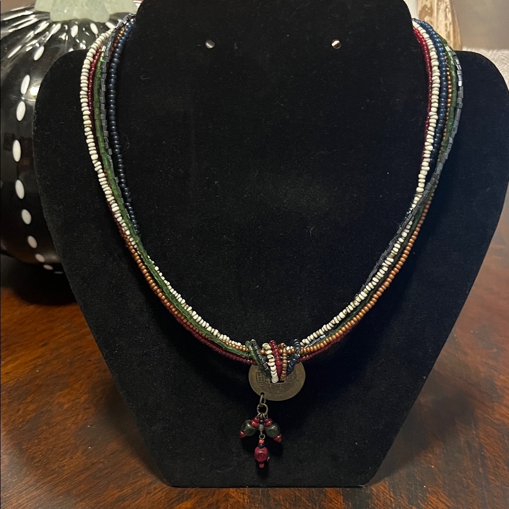 Chico’s Multistrand Beaded Statement Necklace - image 5